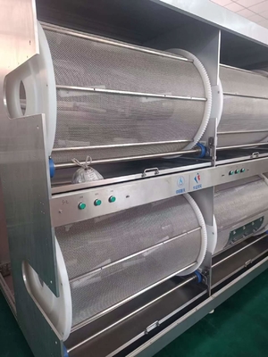 4 Sectie 290W Soft Capsule Tumbler Dryer met draaiende kooien 18-30rpm