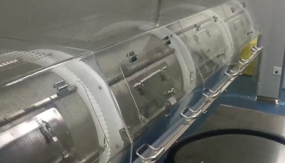 50 kg Rotary Cage Dryer / Soft Capsule Tumbler Dryer met PLC Touch Control en Tumbler Cage Blower